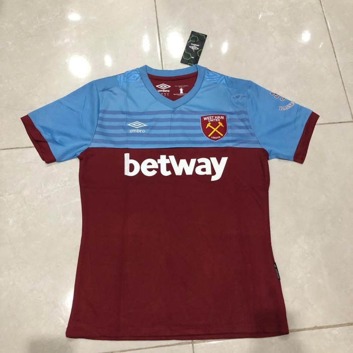 BAJU KAOS PRIA KEREN BAJU BOLA WEST HAM UNITED HOME 2019 2020 GRADE ORI JERSEY 2022 STYLISH BAGUS LA