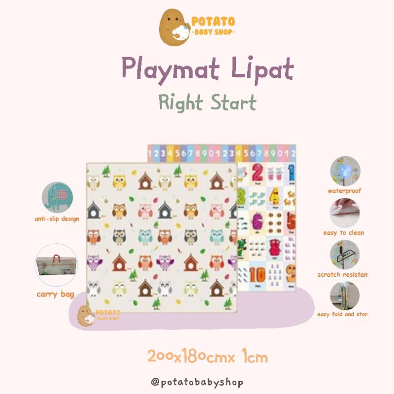 Right Start - Folding Mat / Playmat Karpet Lipat