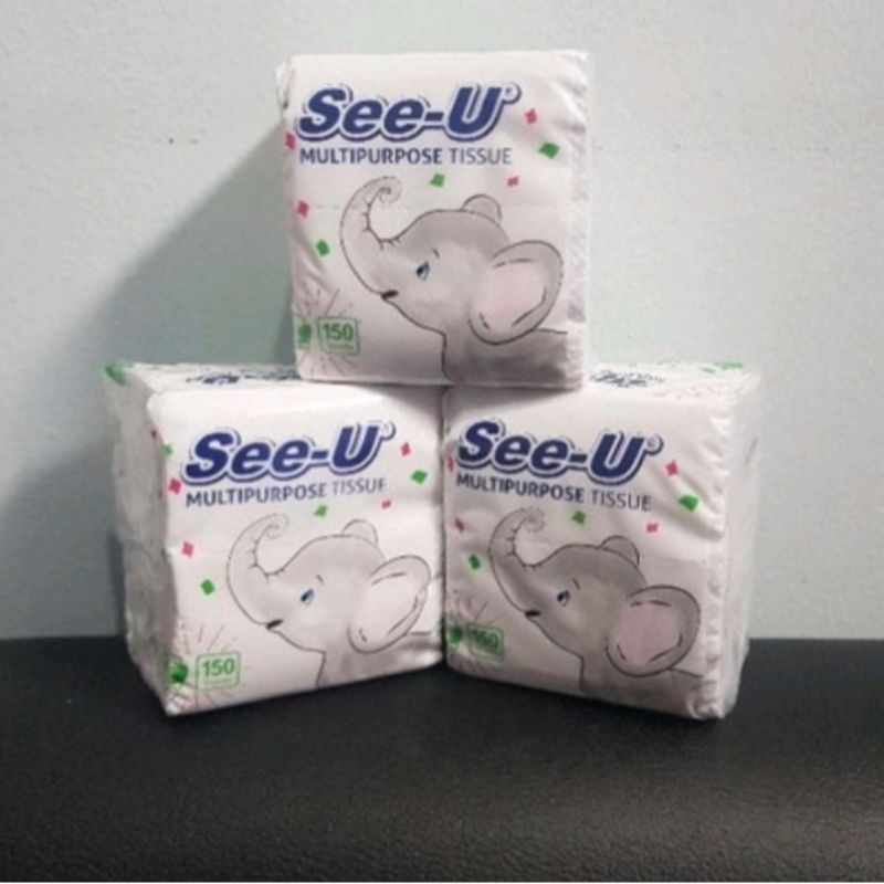 Tissue see u pop up value n pop sweetties harga untuk 1pack isi 8 kotak tisu-Gajah 150 sheet