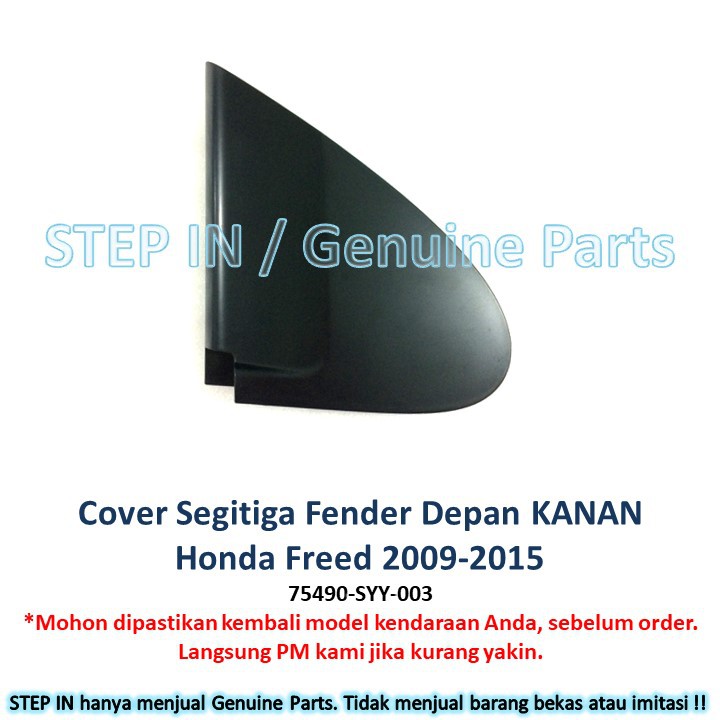 Cover Segitiga Luar Panel Samping Fender Spion Depan Honda Freed 2009-2014 Genuine Part Asli Baru Shopee Indonesia