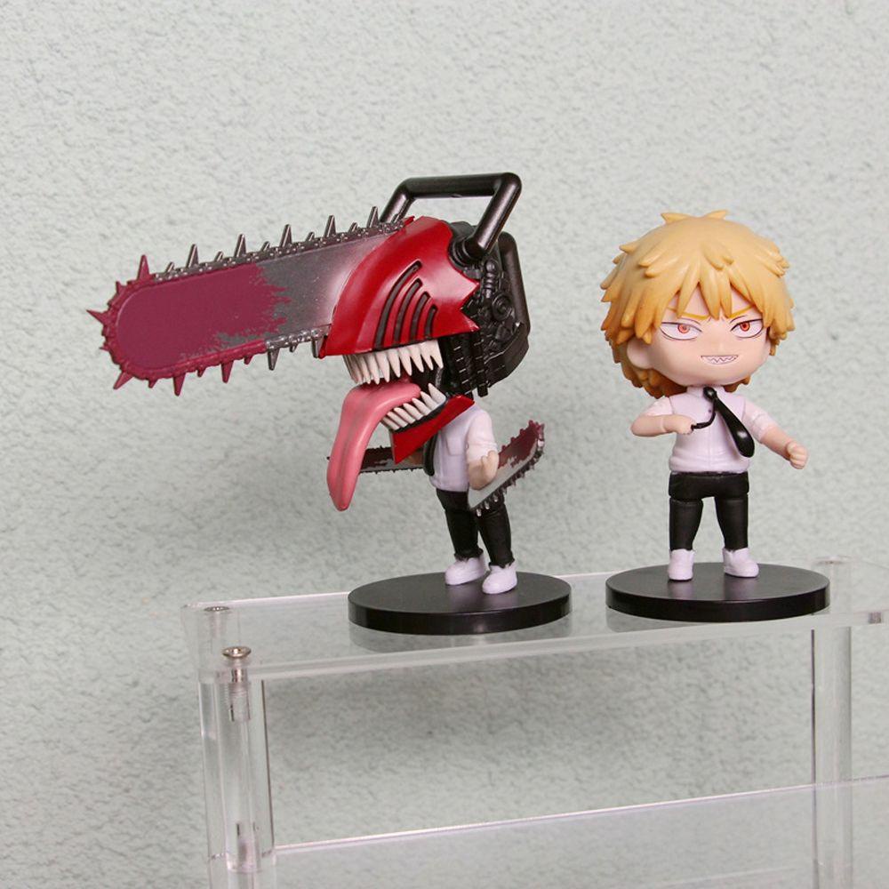 Lanfy Chainsaw Man Dekorasi Moldel Koleksi Q Versi Boneka Mainan Anak Ornamen Anak Hadiah Model Mainan