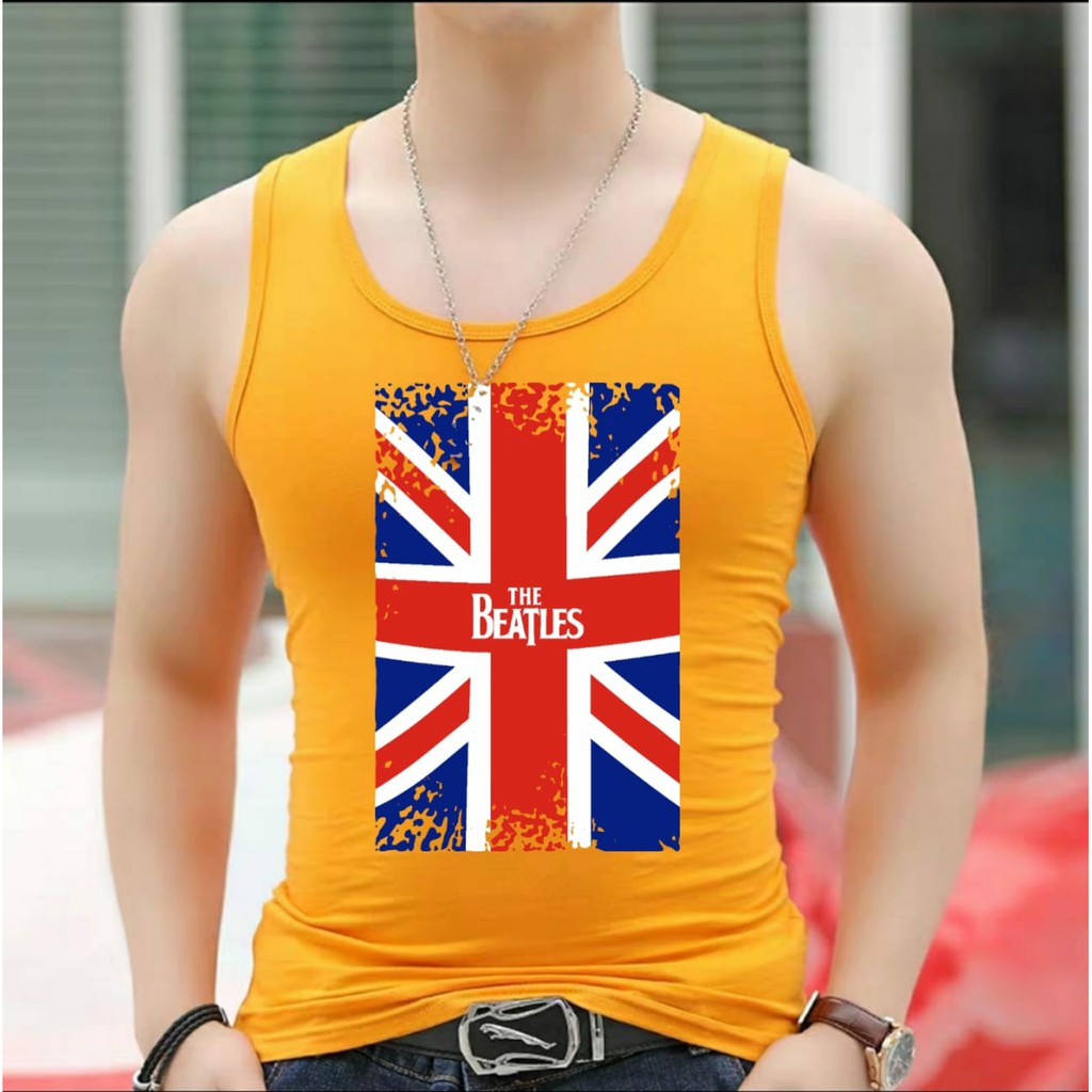 AMOSJKT28.SINGLET BEATLES/SINGLET DEWASA/SINGLET PRIA