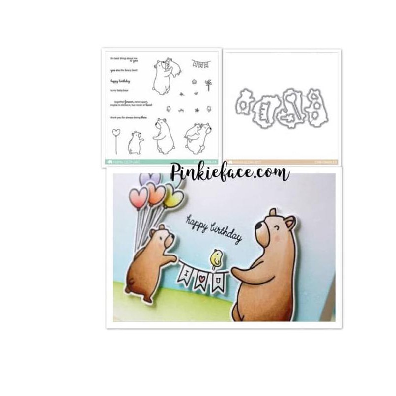 

{{BAYAR DI TEMPAT}} *Stamp + Dies Matching Set Cub Cuddles TERJAMIN [Kode 1|Kode 2|Kode 3|Kode