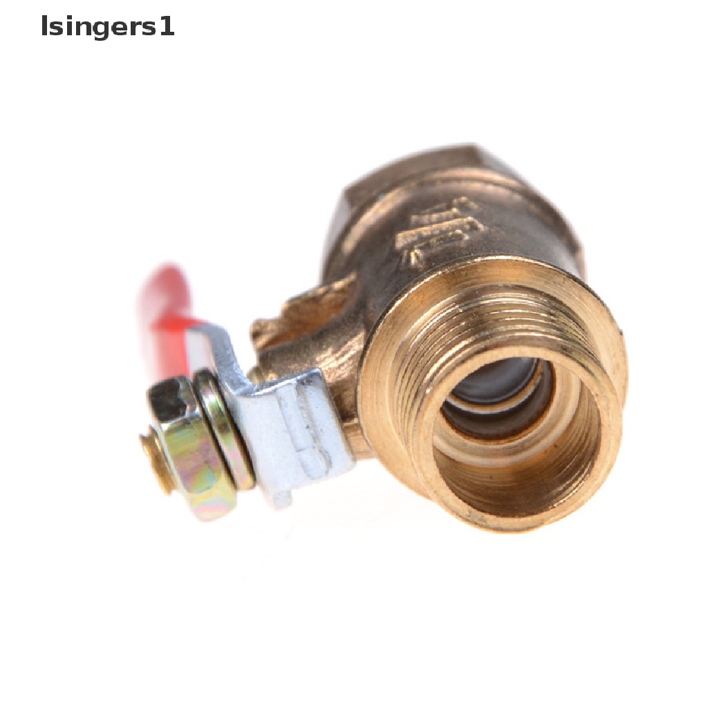 (lsingers1) Katup Bola 1 / 4 "M / F Full Port Bahan Kuningan Untuk Saluran Bahan Bakar / Gas / Udara / Air