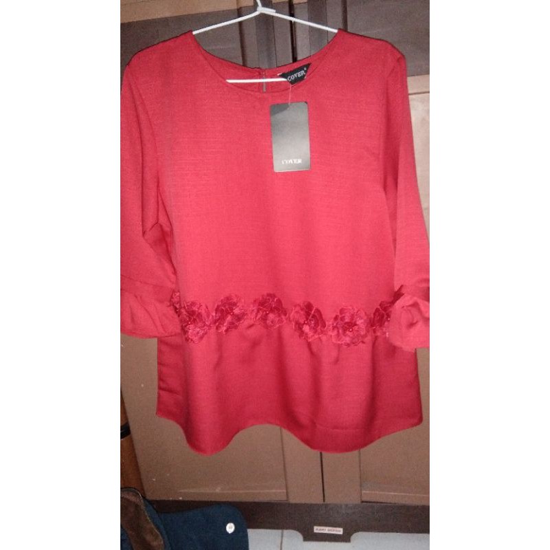 Blouse Merah Maroon