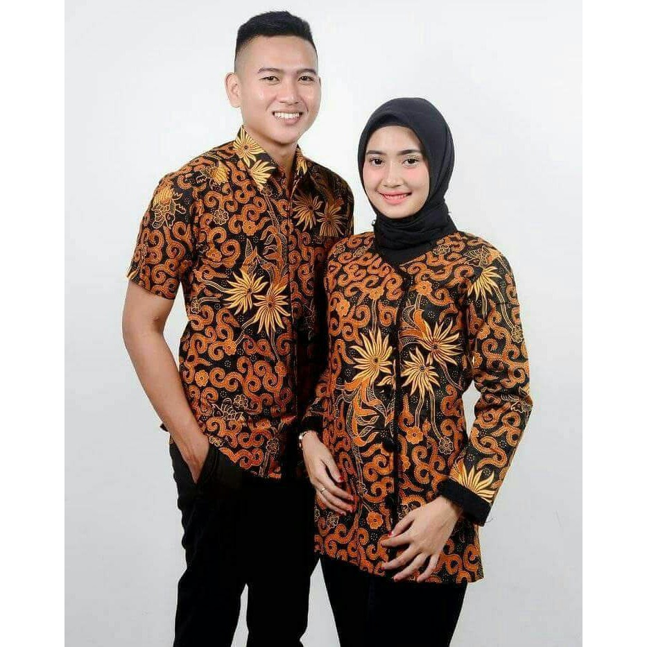 CPO54 baju couple batik pekalongan kemejabatik tunik gamis grosir
