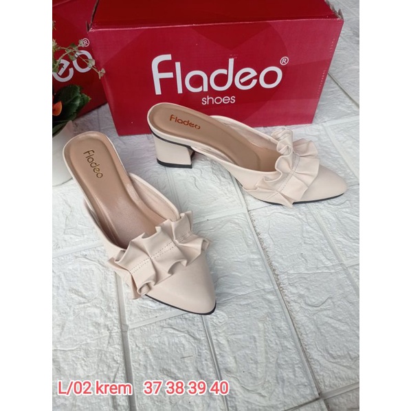 sandal pesta wisuda kondangan fladeo bustong hak 5cm 402 brand matahari