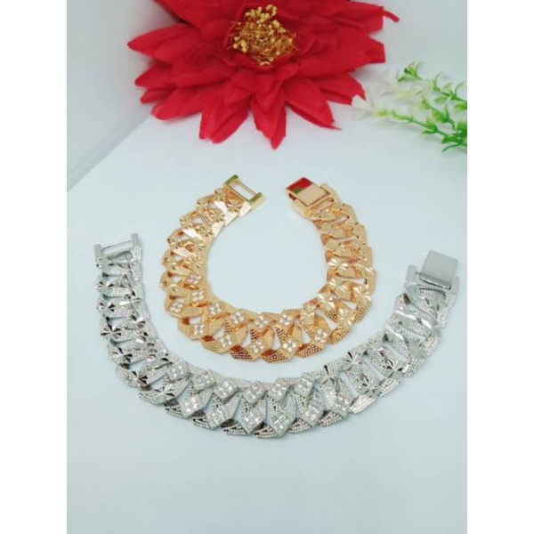 Gelang tangan titanium Pria/Wanita Besar