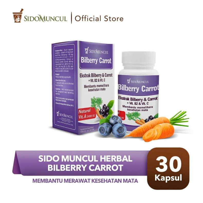 Jual Herbal Bilberry Carrot 30 Kapsul Shopee Indonesia