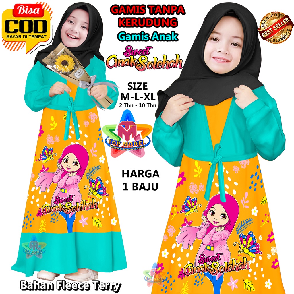 Gamis anak anak, Gamis Anak Sholeha, TM 00063 gamis anak trend, gamis anak termurah, gamis anak animasi