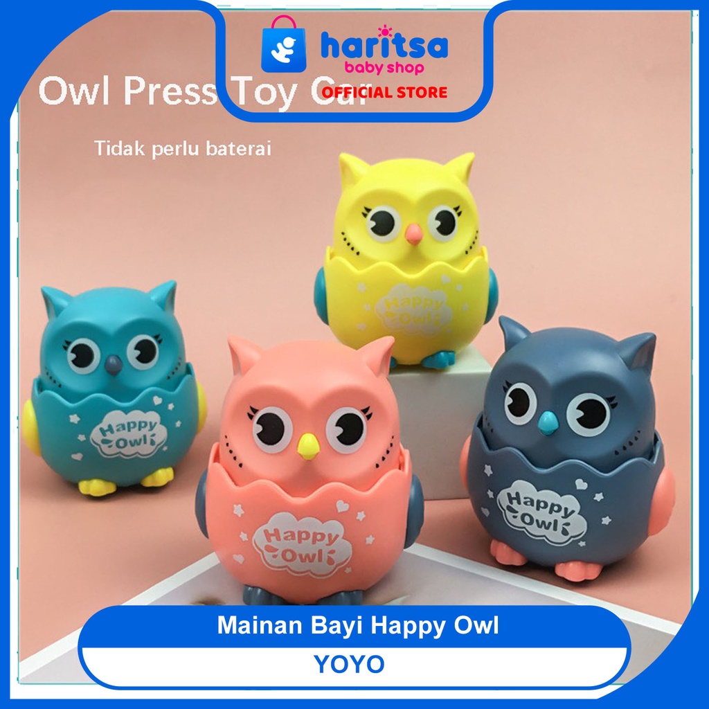 Mainan mobil Anak Kecil Burung Jalan Jalan / Mainan Bayi Happy Owl / Mainan burung hantu