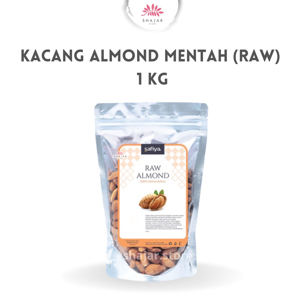 

KACANG ALMOND MENTAH 1KG / WHOLE RAW ALMOND NUTS / KACANG SUPERFOOD BAHAN SUSU RESEP JSR