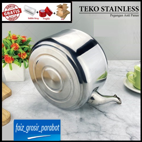 Teko Stainles steel Bunyi Siul 5 Liter Whistling Kettle Stainless Steel maoneng 4,2litere