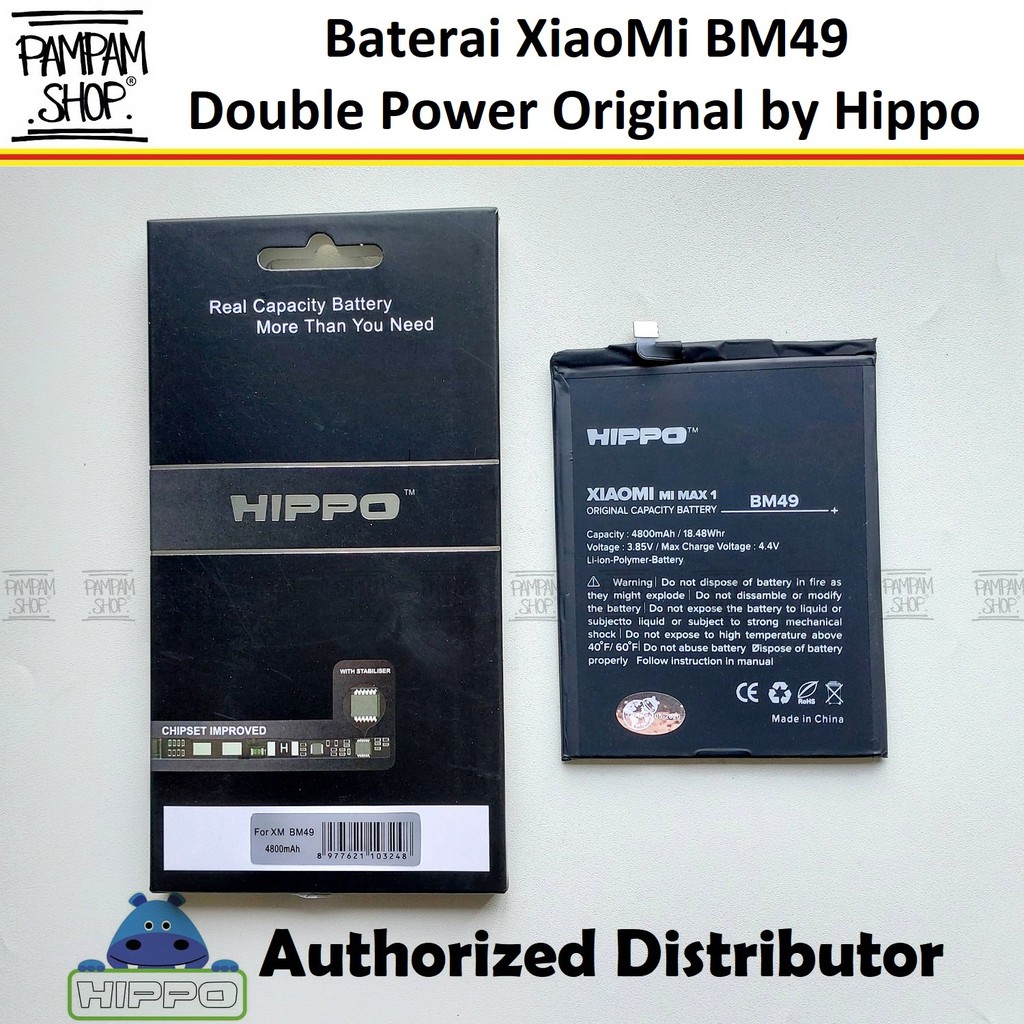 Baterai Hippo Double Power Original XiaoMi BM49 Mi Max 1 Batre Batrai Battery Ori BM 49 Dual MiMax 1