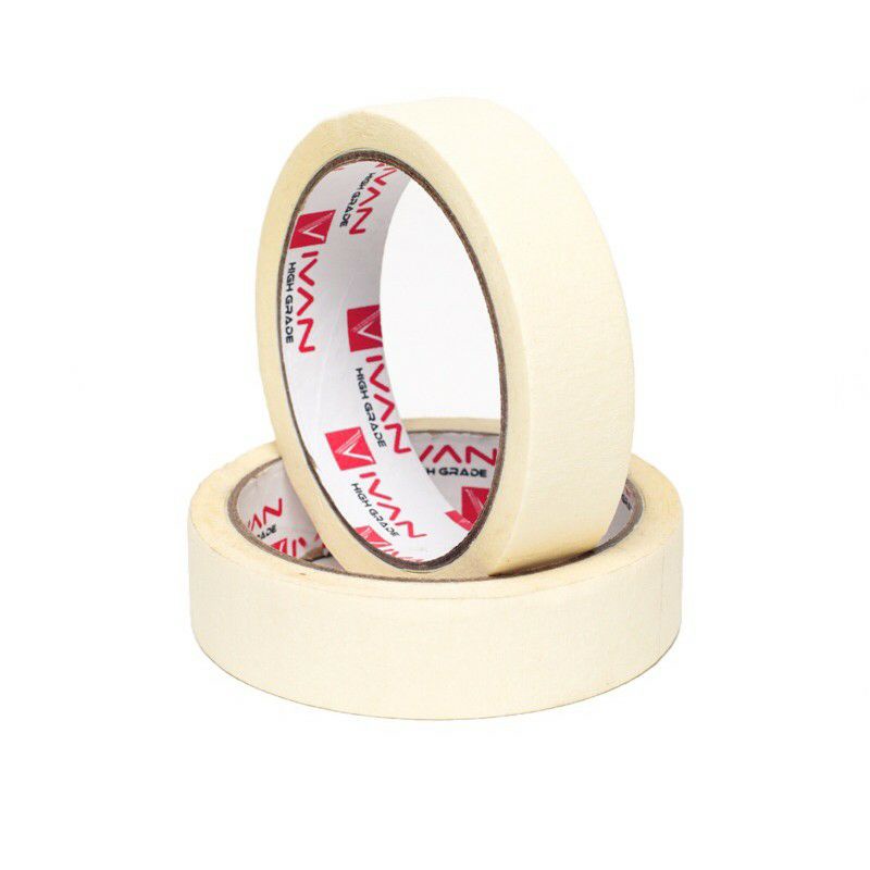 Masking Tape IVAN 1Inch x 7Mtr / Lem Kertas / Lakban Kertas