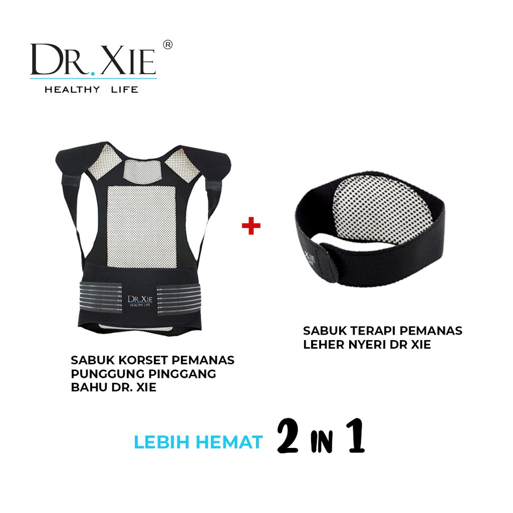 Bundling Sabuk Korset Pemanas Punggung Pinggang Bahu Dr. Xie Dan Sabuk Terapi Pemanas Leher Dr. Xie
