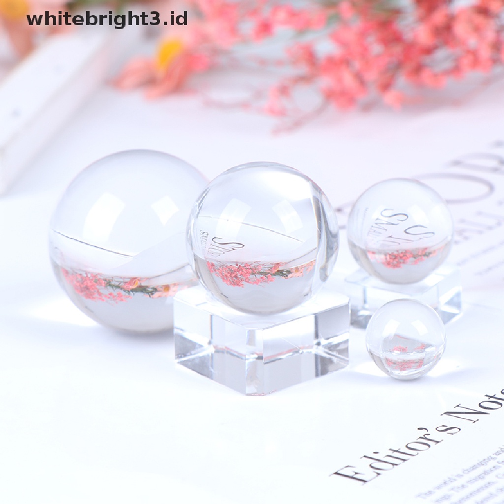 (whitebright3.id) 1pc Bola Kristal Kuarsa Bening Untuk Dekorasi Rumah / Properti Fotografi