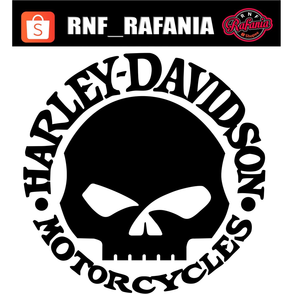 Stiker Harley Davidson tengkorak sticker cutting sticker mobil sticker part 2