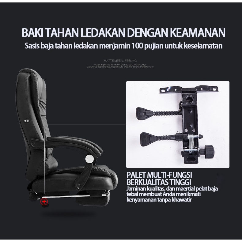 PROMO Kursi Komputer, Kursi Bos Kantor, Kursi Reclining, Kursi Gaming, Kursi Putar,Kursi kantor hidrolik ,135 ° berbaring