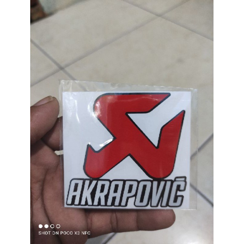 stiker akrapovic cutting stiker