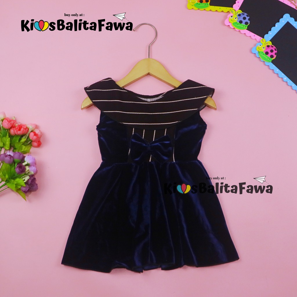 [BLUDRU] Dress Cantika Bayi - 3 Tahun / Dress Anak Perempuan Gaun Baju Pesta Kensi Polos Grosir Cewe