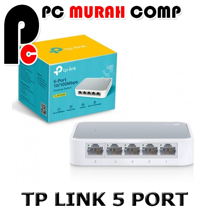 TP-LINK  SWITCH 5-PORT 10-100Mbps TL-SF1005D