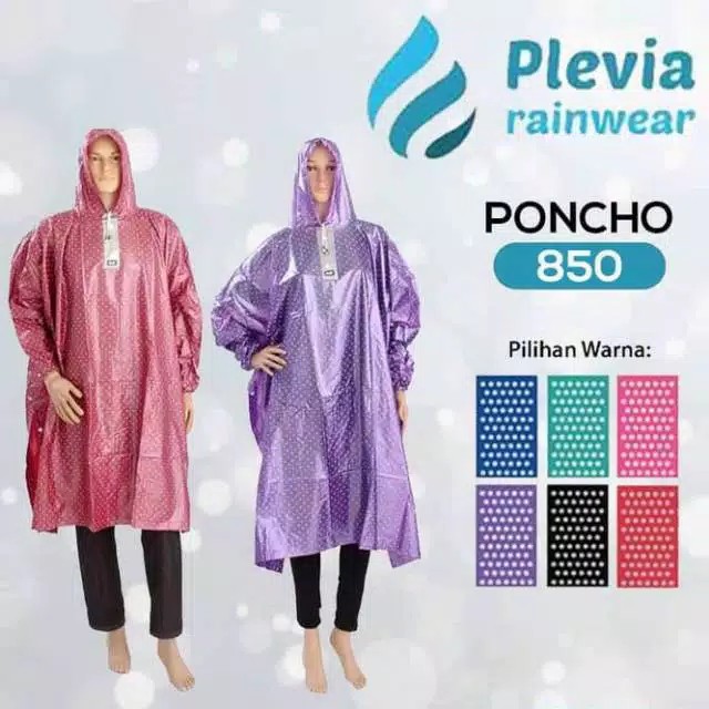 Jas Hujan Murah Ponco Lengan Pop Plevia 850 polkadot Jas Hujan Ponco Termurah Jas Hujan Terlaris Jas Hujan Wanita Polkadot termurah Jas Hujan Ponco Polkadot termurah jas Hujan Trendy termurah