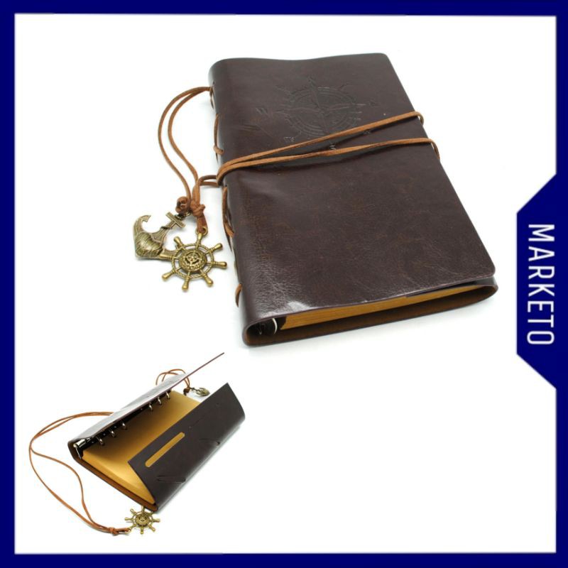 

Binder Retro Model Pirates / Buku Catatan Binder Kulit Retro Pirate - 8005
