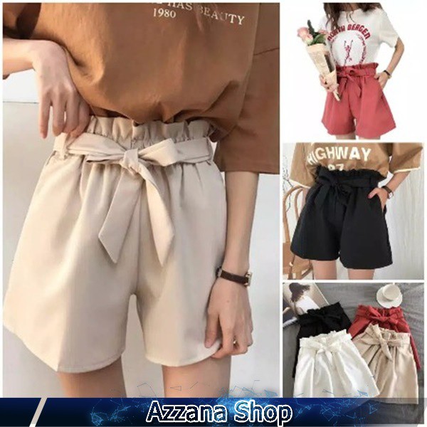 Celana Pendek Love Pants Hot Pants Wanita Bahan Moscrepe