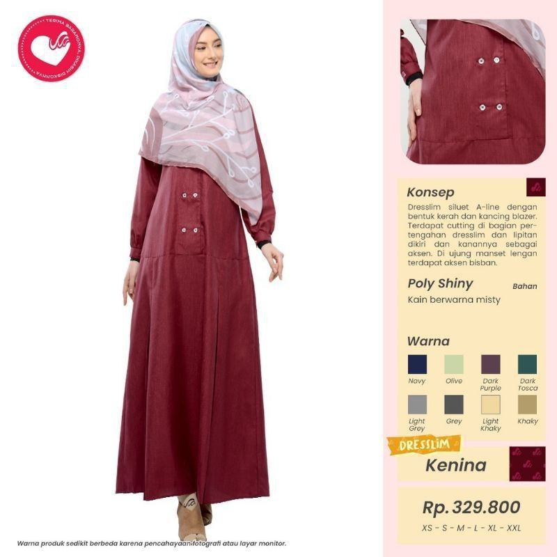 Rabbani - Gamis Dresslim Muslim Wanita Kenina
