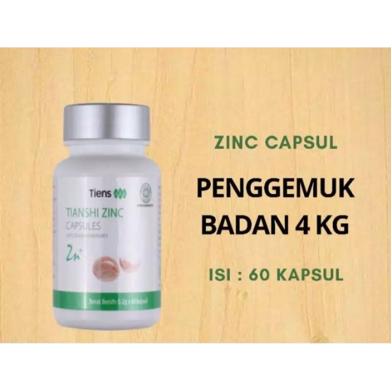 Zinc Penggemuk Badan Tiens Original