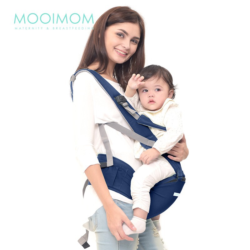 MOOIMOM Hipseat Carrier Gendongan Bayi - Navy