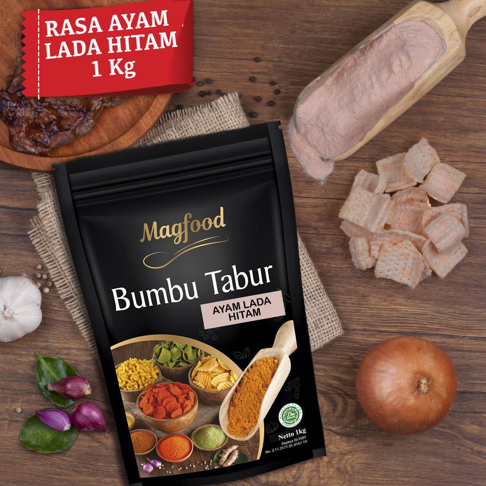

{BISA COD} MAGFOOD BUMBU TABUR RASA AYAM LADA HITAM KEMASAN 1 Kg FREE ONGKIR [Kode 1|Kode 2|Kode