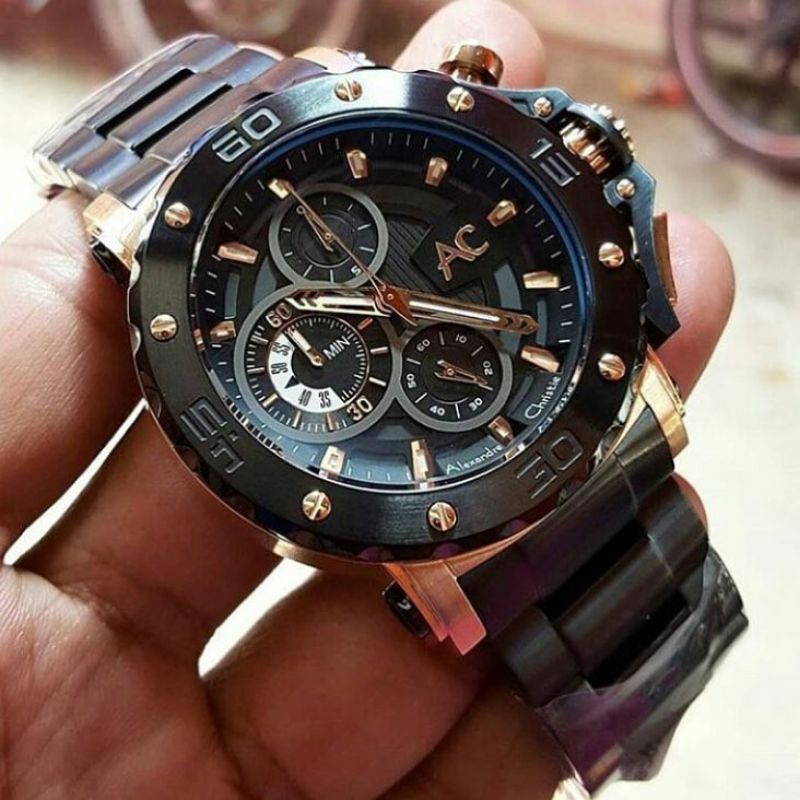 Jam Tangan Pria Alexandre Christie AC 9205 Chronograph
