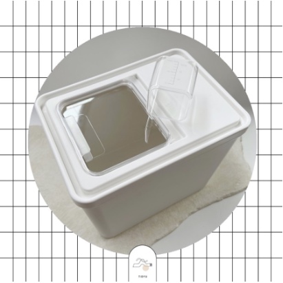 TIDYU White Food &amp; Rice Box Storage | Tempat / Kotak Penyimpanan Beras