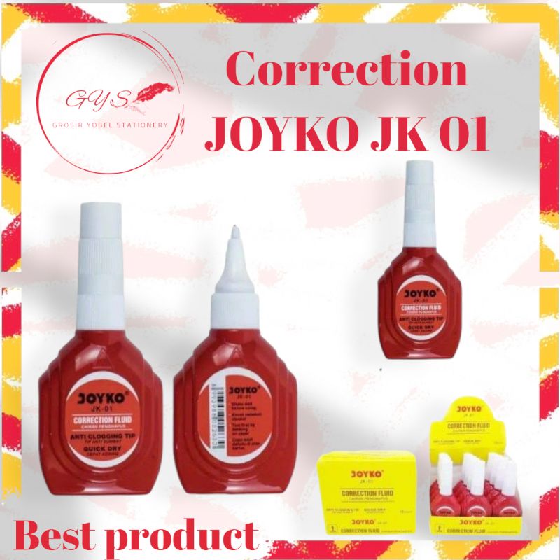 

Tipe x/Tip x/Joyko JK01 (pcs)/Stipo/Correction/penghapus ORIGINAL