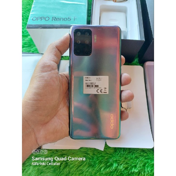 Handphone Hp second Bekas. Oppo Reno 5F 8/128 fullori mulus 95%