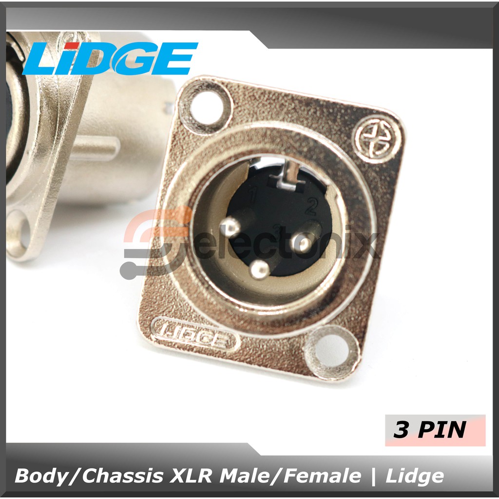 Chassis / Body XLR Male 3 Pin | Lidge