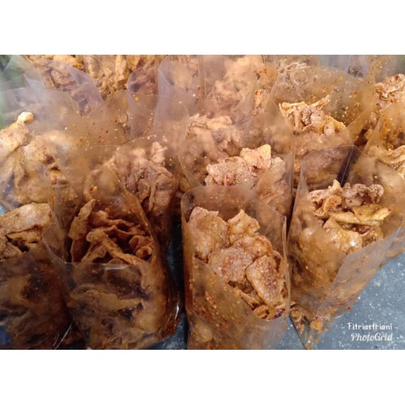 

Kulit ayam cikruh kemasan 250gr