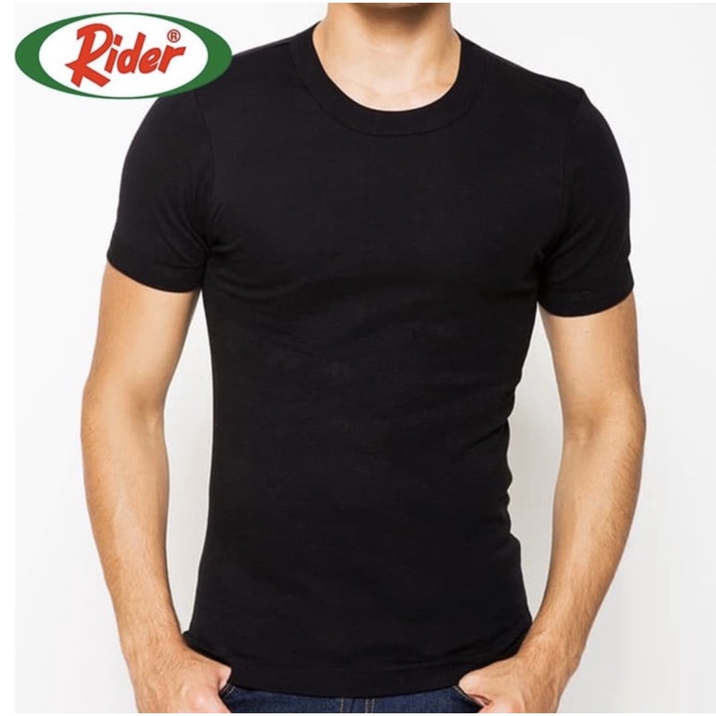 Kaos dalam pria / kaos Oblong RIDER O-Neck R223BWH bahan katun