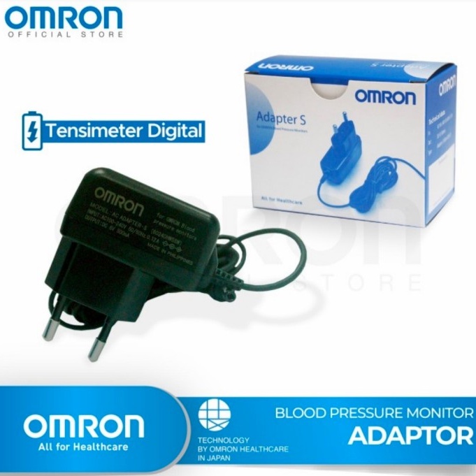 Adaptor Replacement DC 6V 6 volt 1A Tensi omron pengganti battery Adaptor Tensimeter Digital Omron