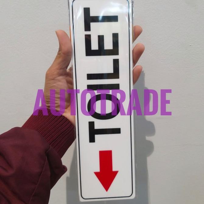 

KRIS SIGN ACRYLIC STICKER ANODIZED STIKER PETUNJUK TOILET PANAH KIRI
