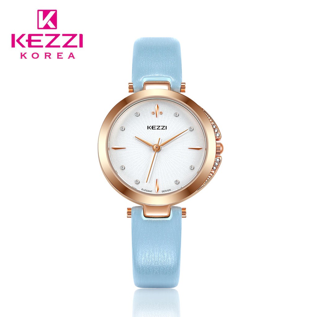 Kezzi Korea 1952 Biru - Jam Tangan Fashion Wanita - Model Analog