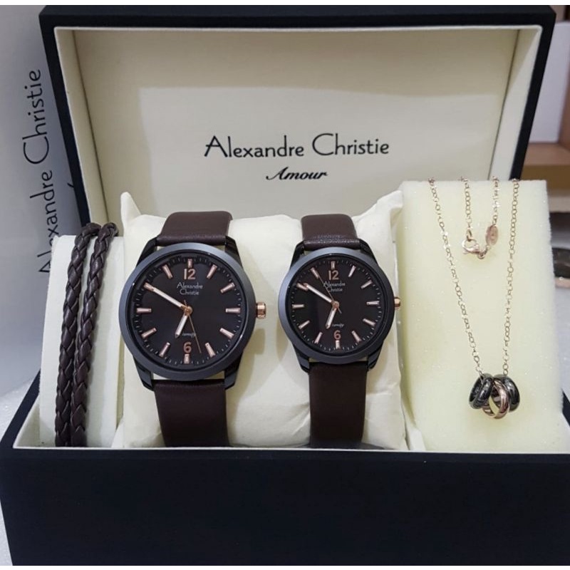 Jam Tangan Alexandre Christie Couple Ac 8651 Black Alexandre Christie Couple Original