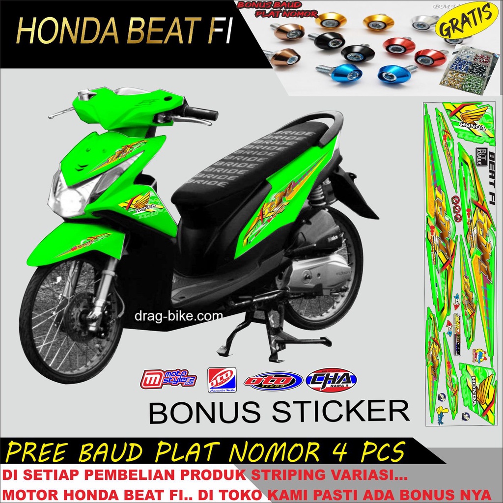 STIKER STRIPING HONDA BEAT FI