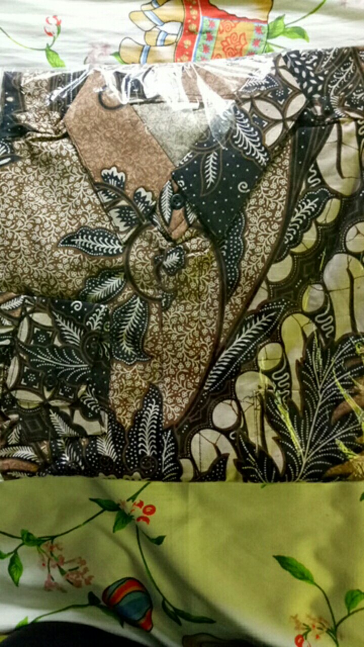 Kemeja Batik Pria Lengan Panjang Size M L Xl Xxl Bswart Batik Hrb026 Kenango Panjang Padi