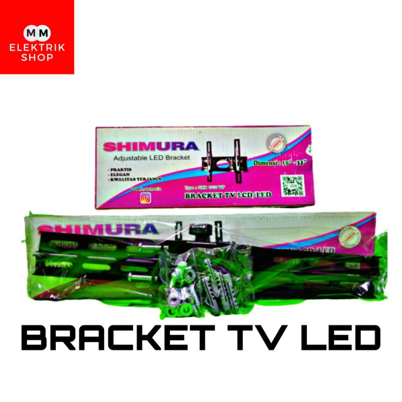 Bracket Tv Universal Bracket Tv Lcd Led  24&quot;-60&quot; &amp; 10&quot;-32&quot;  Penyangga Breket Brecket Tv Lcd Led Water Pass Best Seller SHIMURA