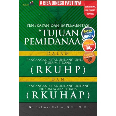 Buku Penerapan Dan Implementasi Tujuan Pemidanaan - HVS 70gr