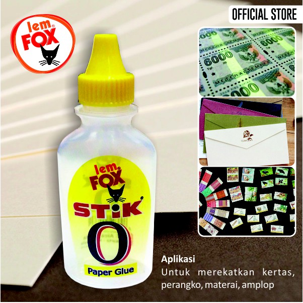 

Lem Fox Stik O Botol 60 Gram / Lem Kertas