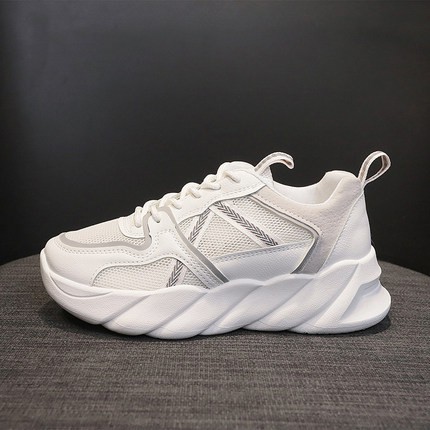 [ Import Design ] Sepatu Wanita Sneakers Wanita Import Premium Quality ID128-PUTIH GREY